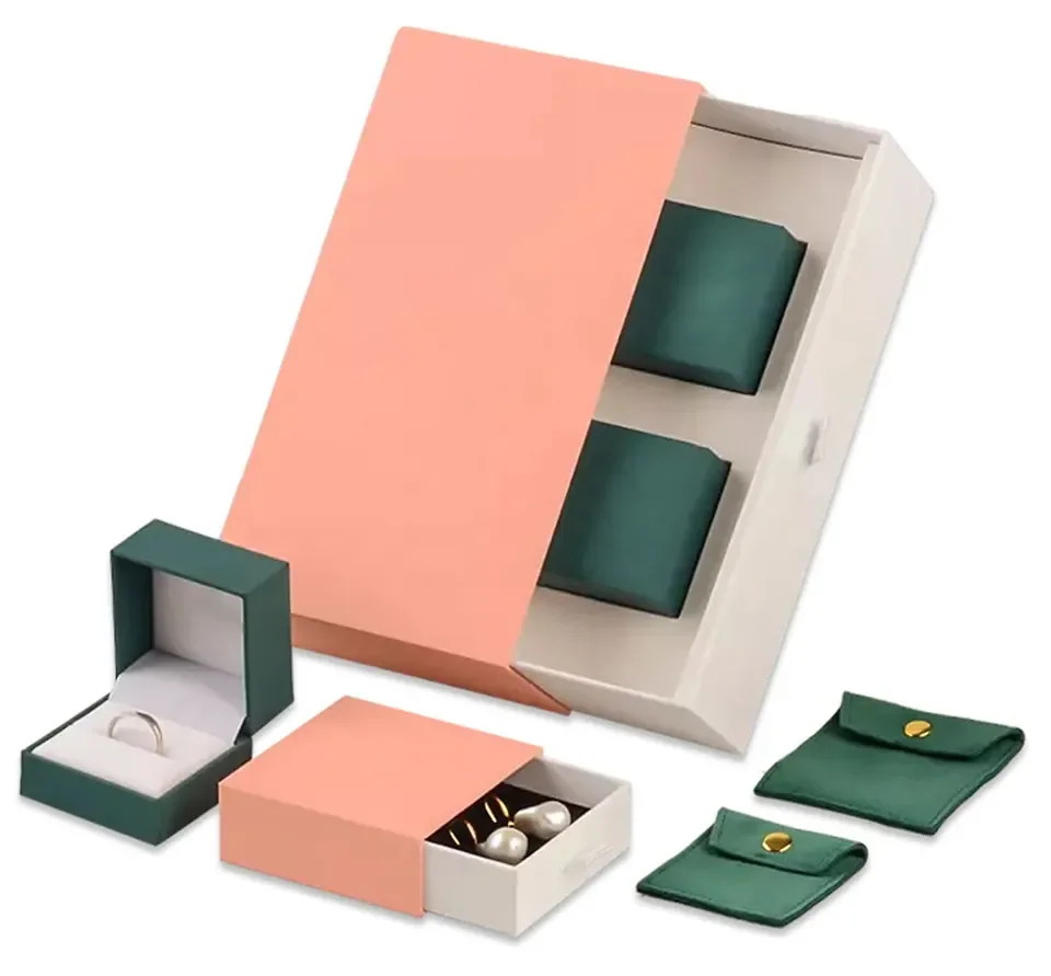 Yellow Drawer Earring Set Box — product view 1