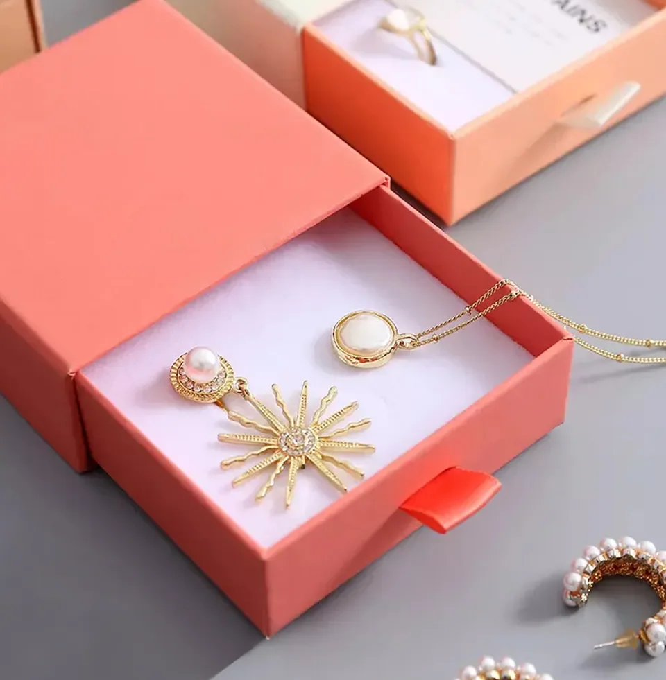 Yellow Drawer Earring Set Box — reference photograph 2